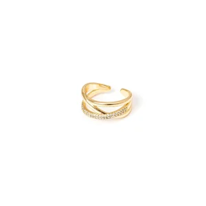 Anello a tre fili crociati Rania