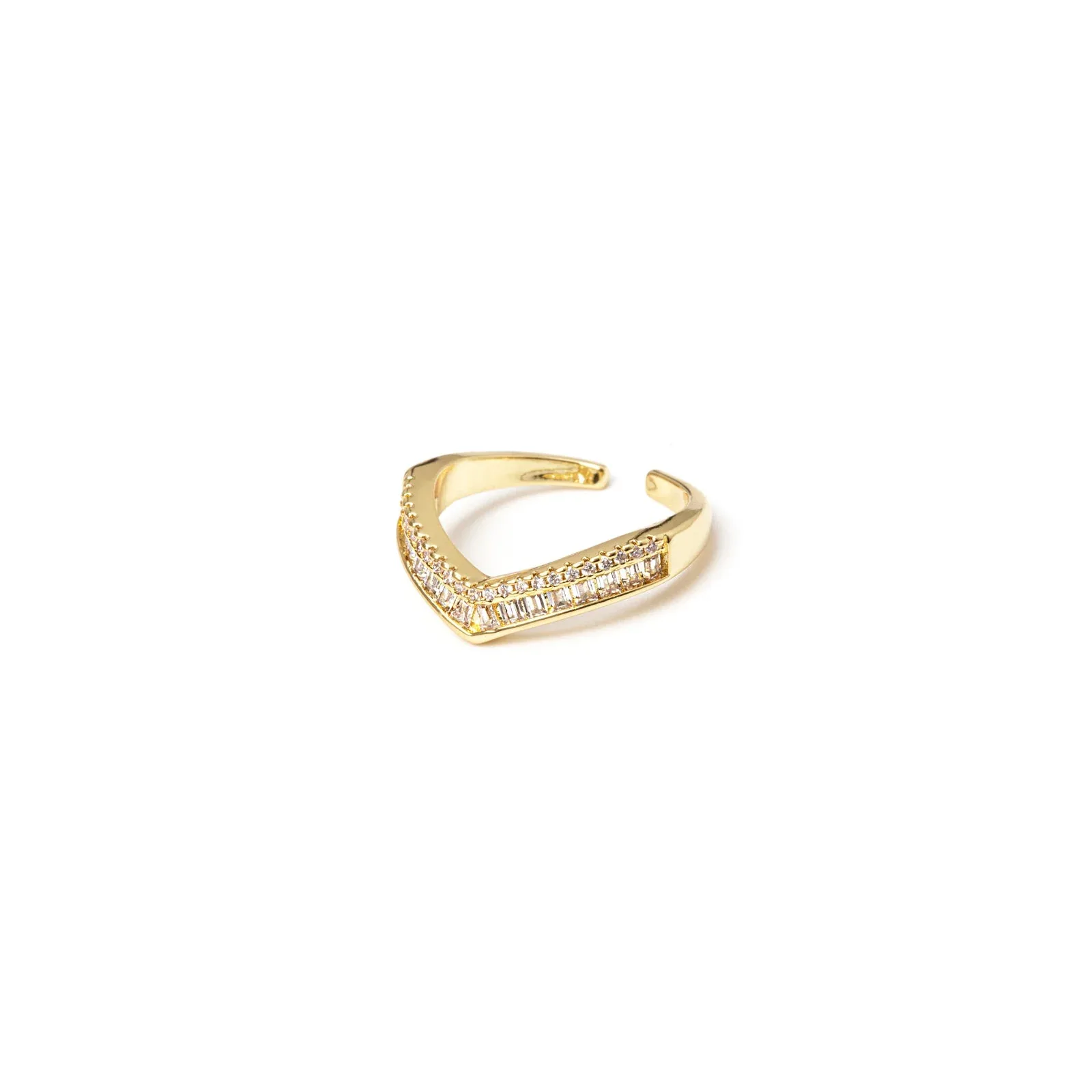 Anello con fascia a V Rania