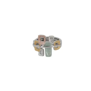 Anello con quadrati e rettangoli