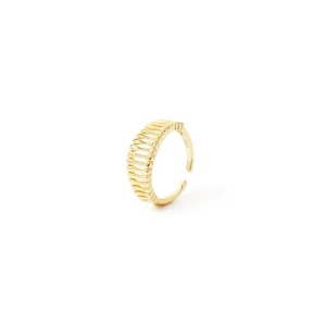 Anello con strisce aperte Rania