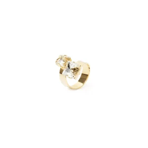 Anello contrariè cristalli Daphne