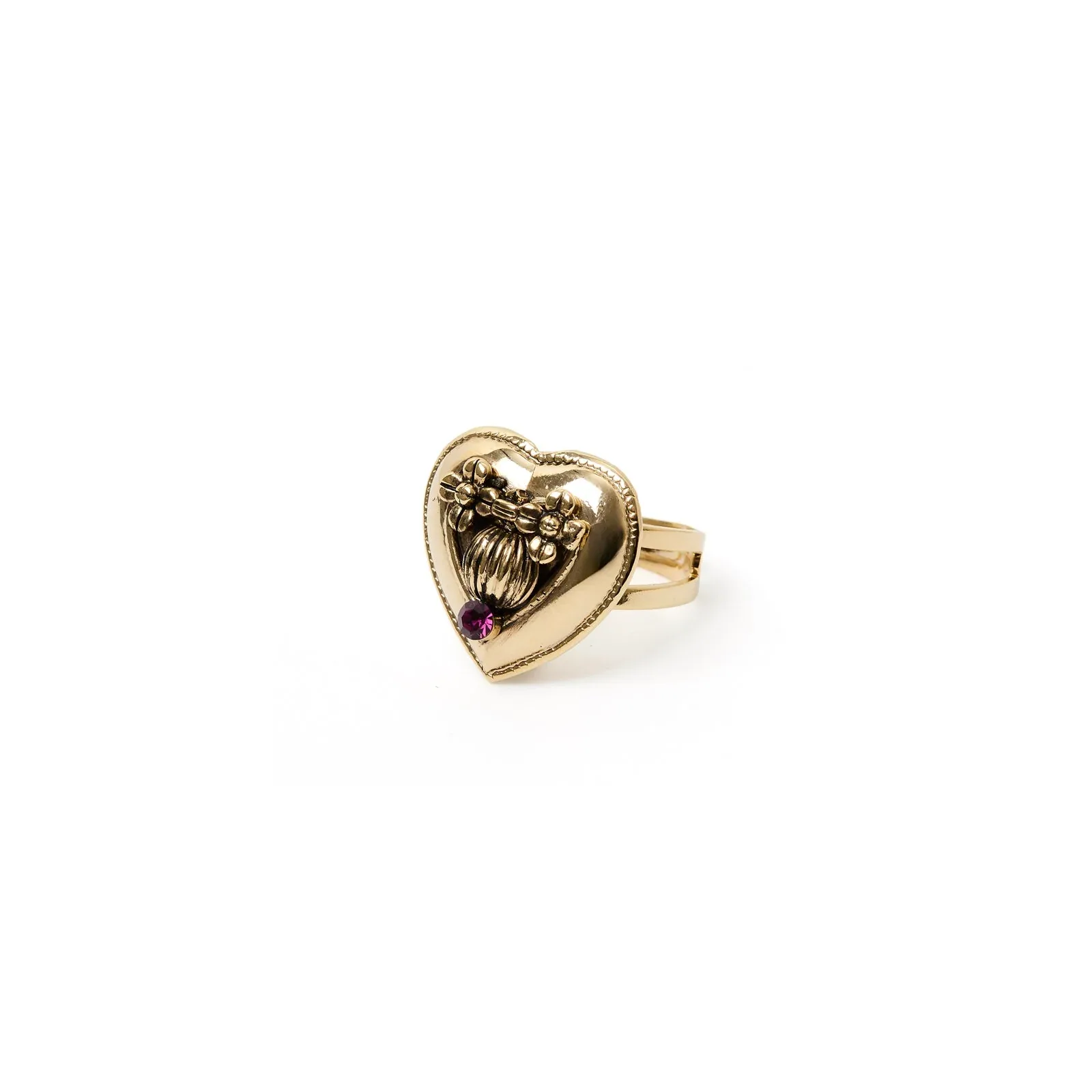 Anello cuore decorato cristallo Naos