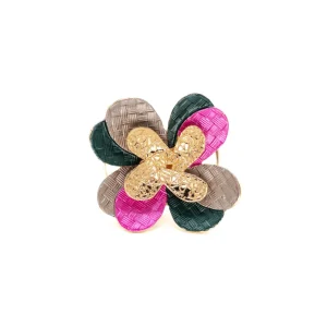 Anello doppio fiore