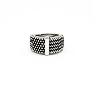 Anello fascia puntinata