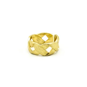 Anello fede treccia