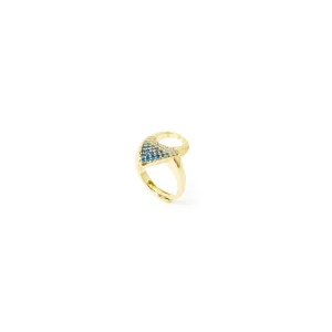 Anello goccia pavè Deva