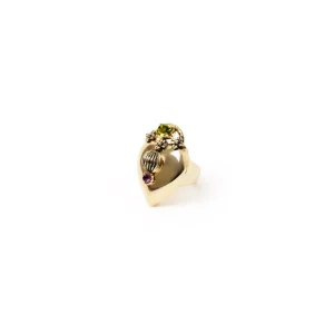 Anello grande cuore Naos