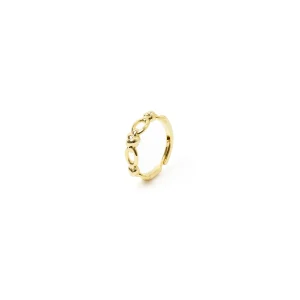 Anello maglie ovali fasce avviluppate Modern Muse