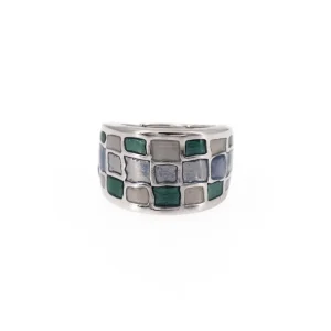 Anello mosaico lucido