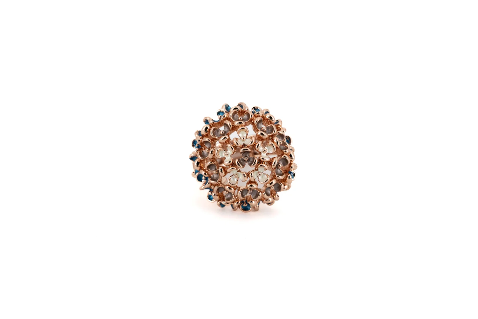 Anello pallina fiorellini