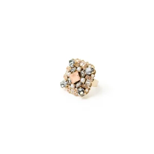 Anello quadrato grande Hera