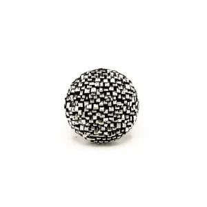Anello quadretti martellati