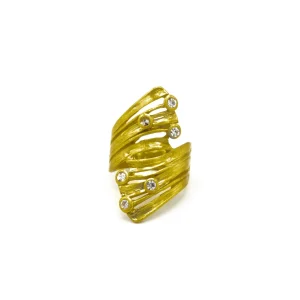 Anello ventaglio strass