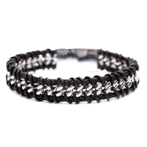Bracciale catena intrecciata