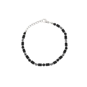 Bracciale cilindri ematite