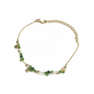 Bracciale pietrine doppio filo