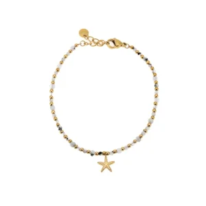 Bracciale pietrine e stella marina