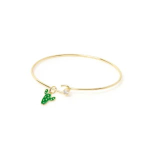 Bracciale rigido Momenti mania con charm cactus