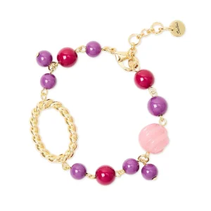 Bracciale sfere e anello ovale Belle Epoque