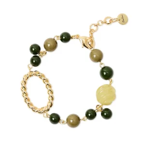 Bracciale sfere e anello ovale Belle Epoque