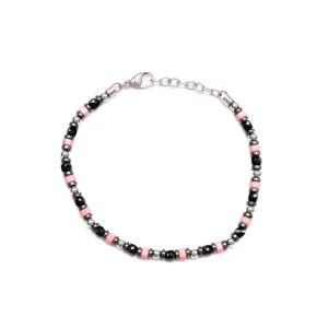 Bracciale tubini onice e agata