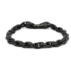 Bracciale uomo catena nera