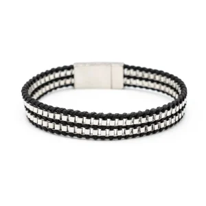Bracciale uomo due file