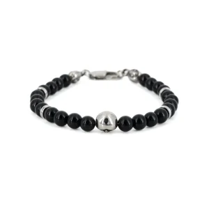 Bracciale uomo onice nero