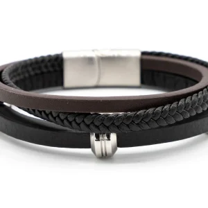 Bracciale uomo tre fili e bulloni