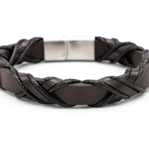 Bracciale uomo treccia alta