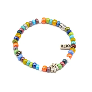 Bracciale vetro colorato