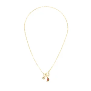 Collana corta Momenti mania con charm anguria