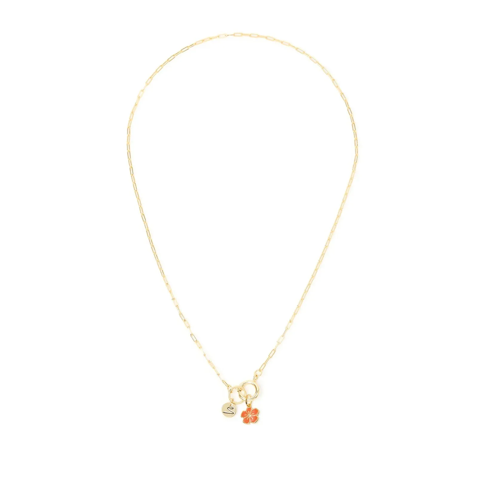 Collana corta Momenti mania con charm fiorellino