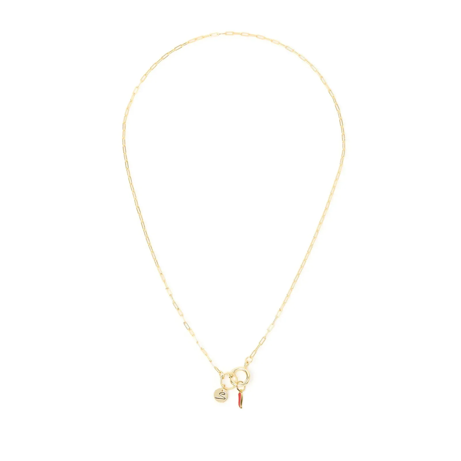 Collana corta Momenti mania con charm peperoncino