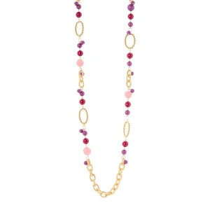 Collana lunga catena boule anelli Belle Epoque
