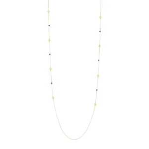 Collana lunga fiori cilindretti Juliet
