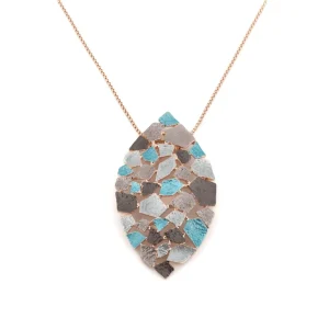 Collana lunga rombo mosaico