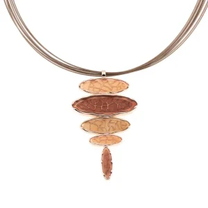 Collana ovali trasparenti