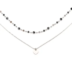 Collana pietrine e cuore