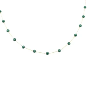 Collana pietrine verdi