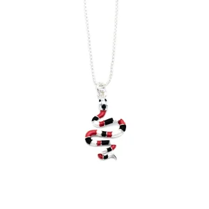 Collana serpentino corallo