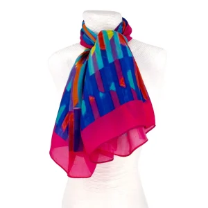 Foulard seta rigato