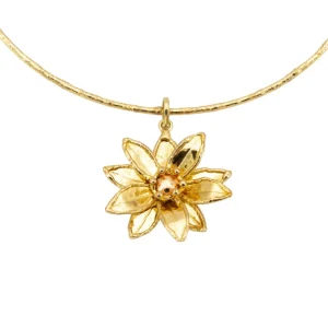 Girocollo fiore artigianale