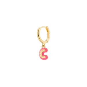 Mono orecchino lettera C Charming Letters