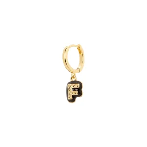Mono orecchino lettera F Charming Letters