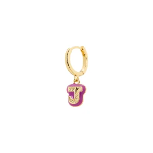 Mono orecchino lettera J Charming Letters