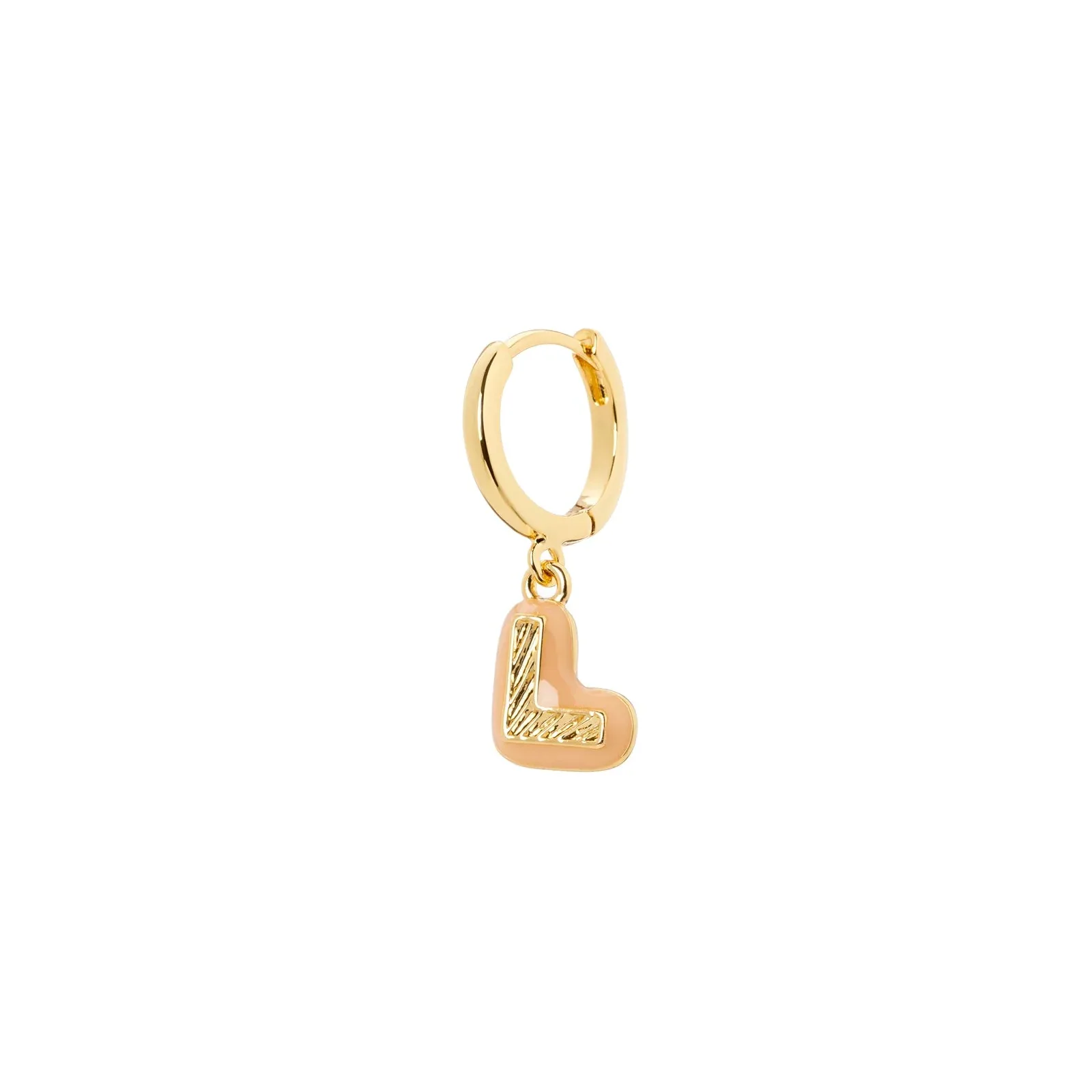 Mono orecchino lettera L Charming Letters