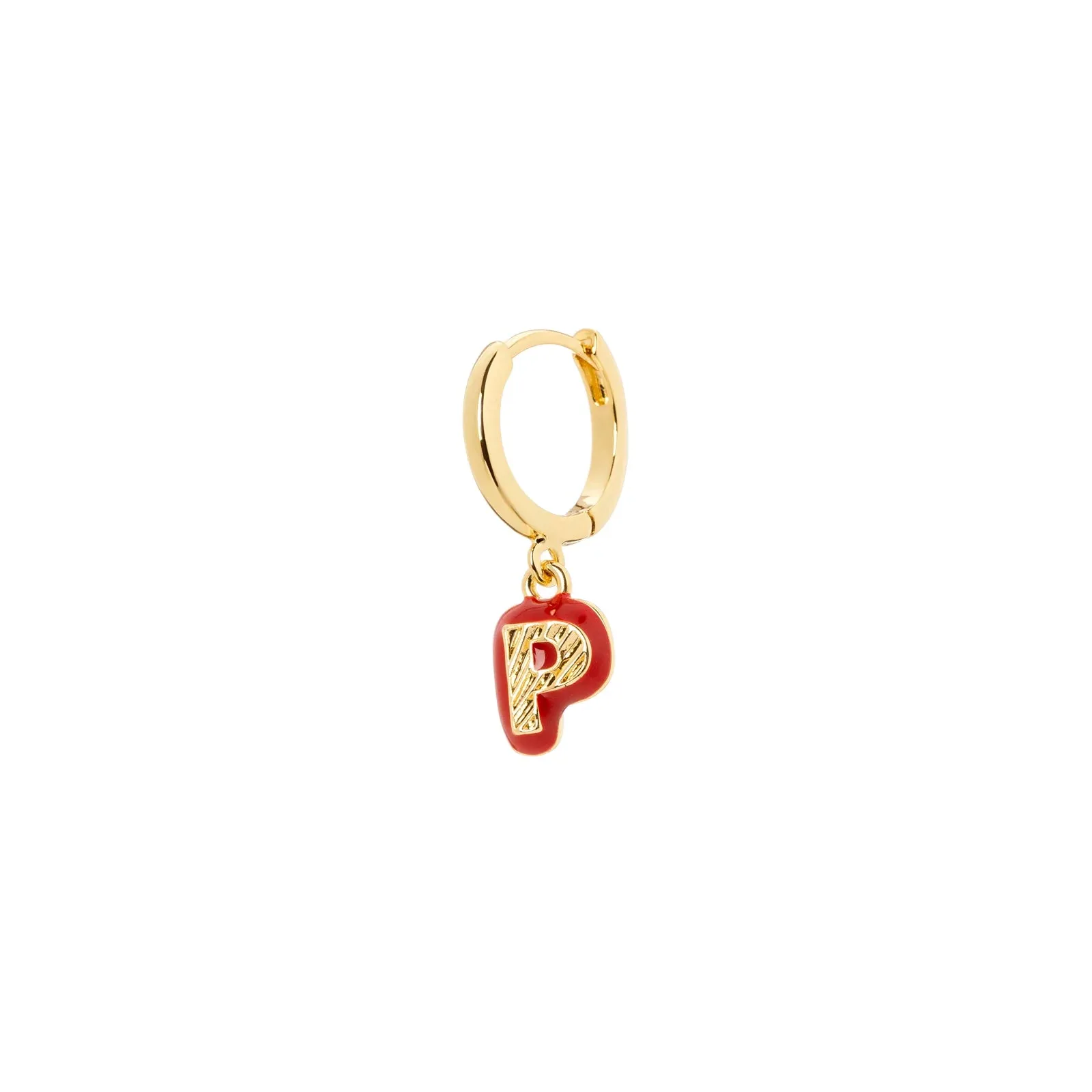 Mono orecchino lettera P Charming Letters