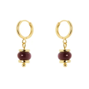 Orecchini cerchietto e boule pendente Modern Muse